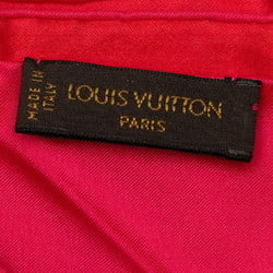 Louis Vuitton Monogram Stole Red Pink Silk Women's LOUIS VUITTON