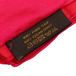 Louis Vuitton Monogram Stole Red Pink Silk Women's LOUIS VUITTON