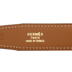 Hermes H Buckle Constance Belt Size: 75 Black Brown Gold Leather Women's HERMES