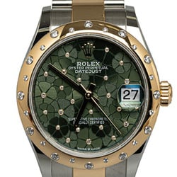 Rolex Datejust 31 Floral Motif Watch 278343RBR Automatic Olive Green Dial Stainless Steel K18YG Yellow Gold Ladies ROLEX