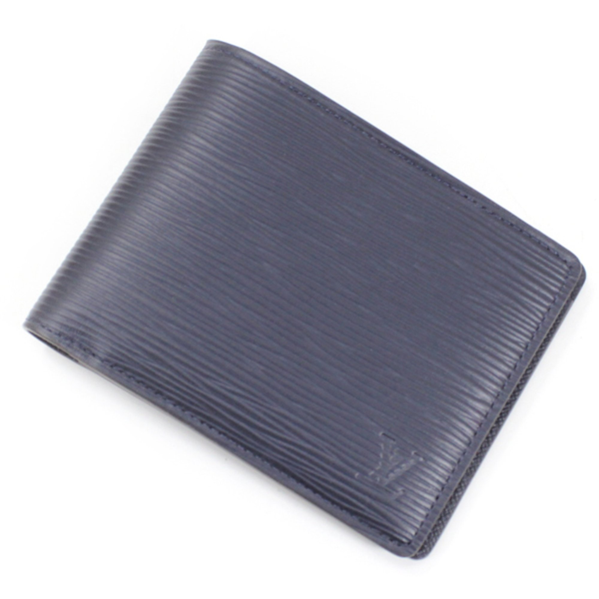 Louis Vuitton Wallet Bi-fold Billfold Portefeuille Multiple Epi Blue Marine Navy Men's M61825 LOUIS VUITTON Compact T4511