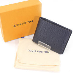 Louis Vuitton Wallet Bi-fold Billfold Portefeuille Multiple Epi Blue Marine Navy Men's M61825 LOUIS VUITTON Compact T4511