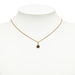 Celine Triomphe Plate Necklace Gold Plated Women's CELINE