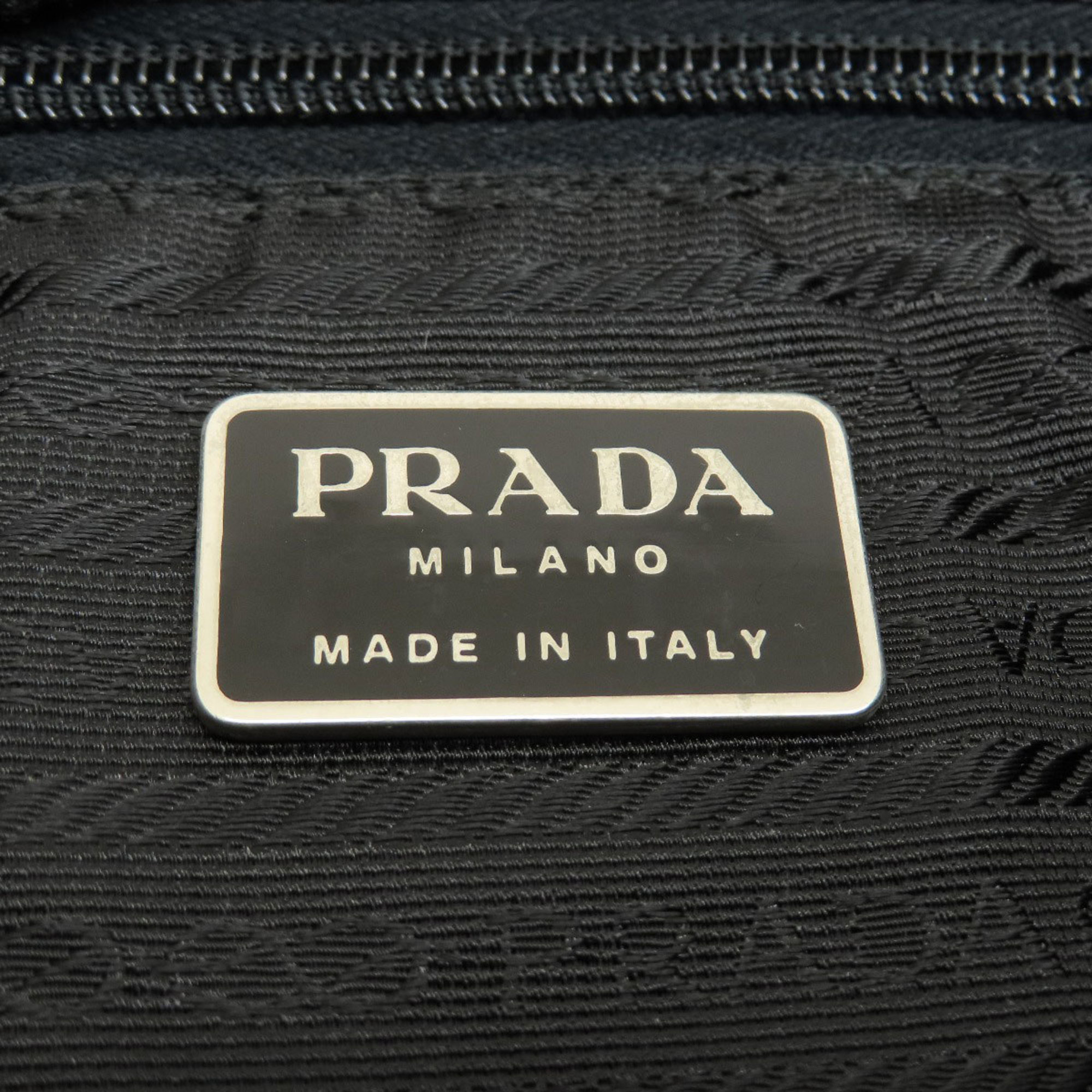 Prada metal tote bag nylon material women's PRADA