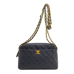Chanel Matelasse Coco Mark Shoulder Bag Caviar Skin Women's CHANEL