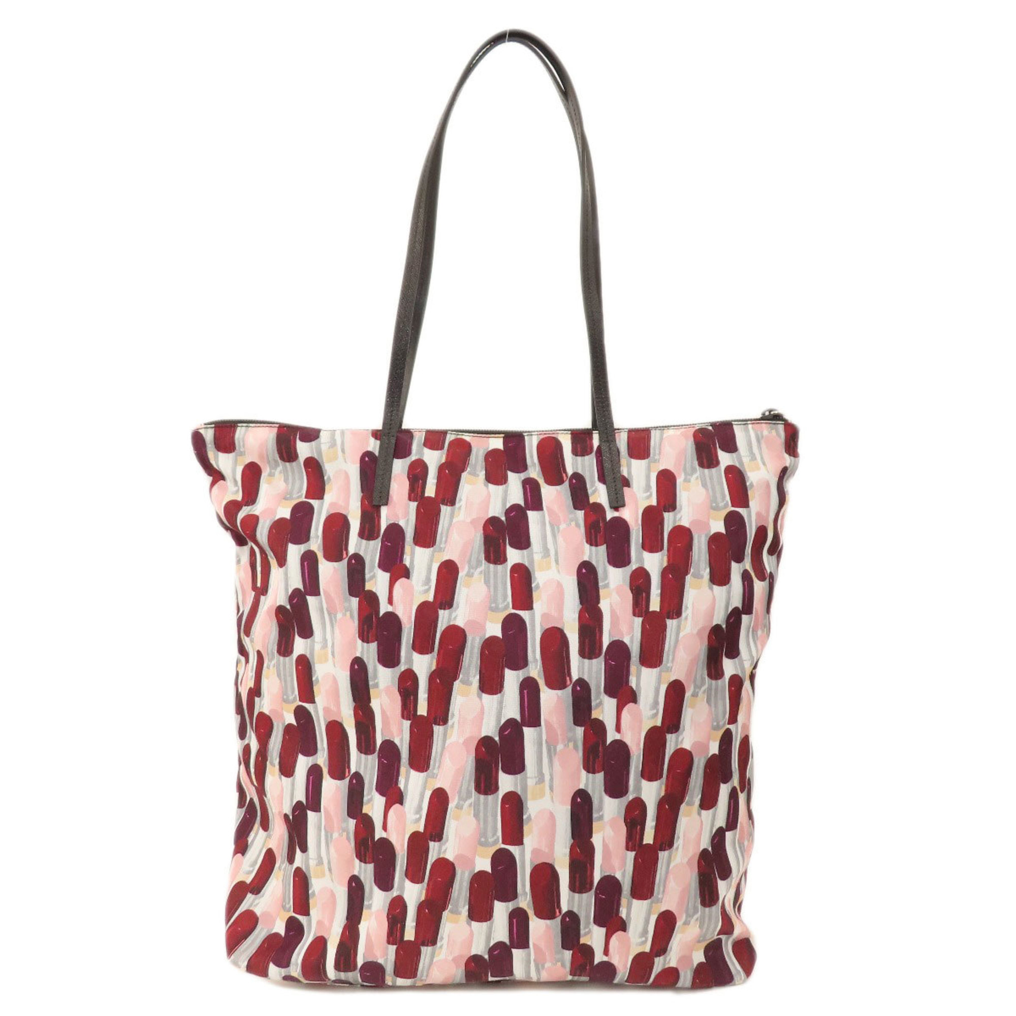 Prada Lip Motif Tote Bag Nylon Material Women's PRADA