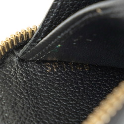 Louis Vuitton Monogram Empreinte Zippy Wallet Round Long M61864 Noir Black Calf Leather Women's LOUIS VUITTON