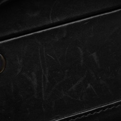 Bottega Veneta Intrecciato Attache Case Trunk Black Calf Leather Men's BOTTEGAVENETA