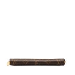 Louis Vuitton Monogram Zippy Wallet Round Long M60017 Brown PVC Leather Women's LOUIS VUITTON