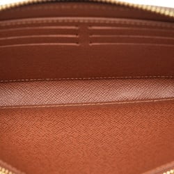 Louis Vuitton Monogram Zippy Wallet Round Long M60017 Brown PVC Leather Women's LOUIS VUITTON