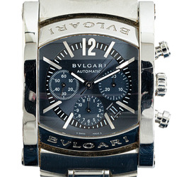 BVLGARI Ashoma Watch A4SCH Automatic Navy Dial Stainless Steel Men's