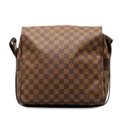 Louis Vuitton Damier Naviglio Shoulder Bag N45255 Brown PVC Women's LOUIS VUITTON