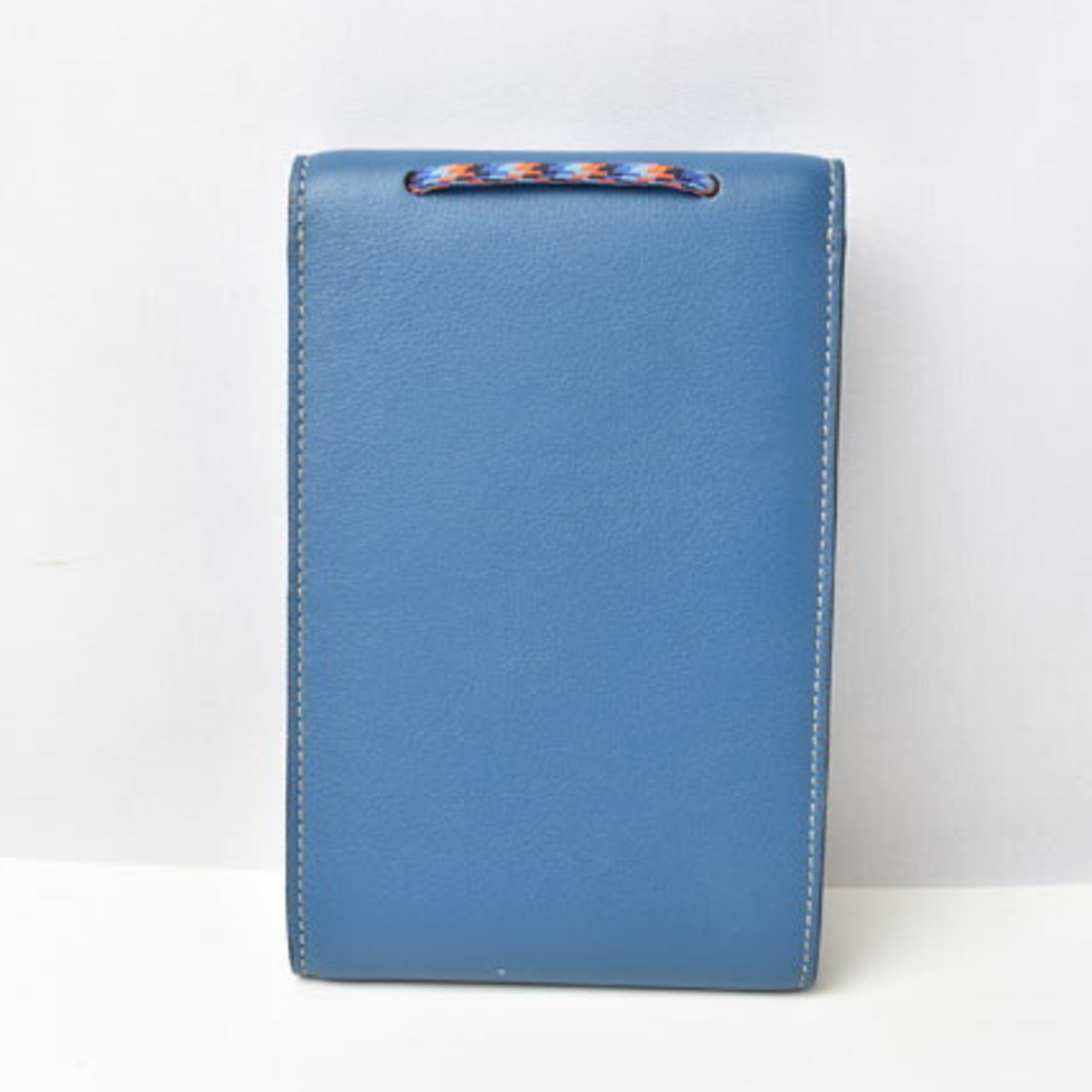 LOEWE Shoulder Bag Pochette Smartphone Case Eye Nature Leather Blue