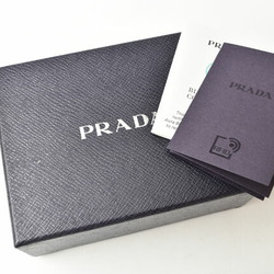 PRADA Coin Case Card VITELLO MOVE Leather NERO Black