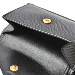 PRADA Coin Case Card VITELLO MOVE Leather NERO Black