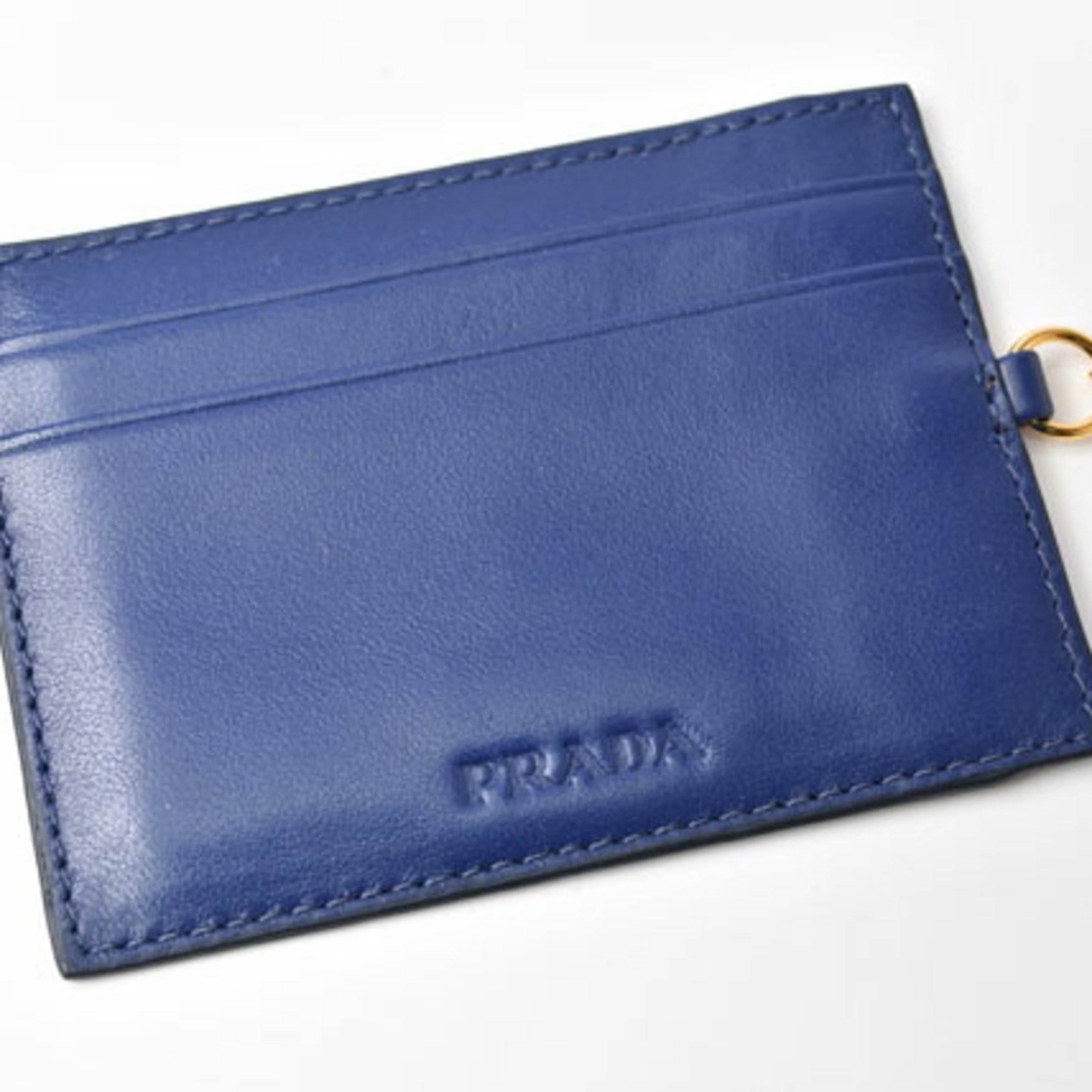 PRADA Wallet Outlet Pass Long 1M1132 Nylon Quilted BLUETTE Blue