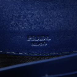 PRADA Wallet Outlet Pass Long 1M1132 Nylon Quilted BLUETTE Blue