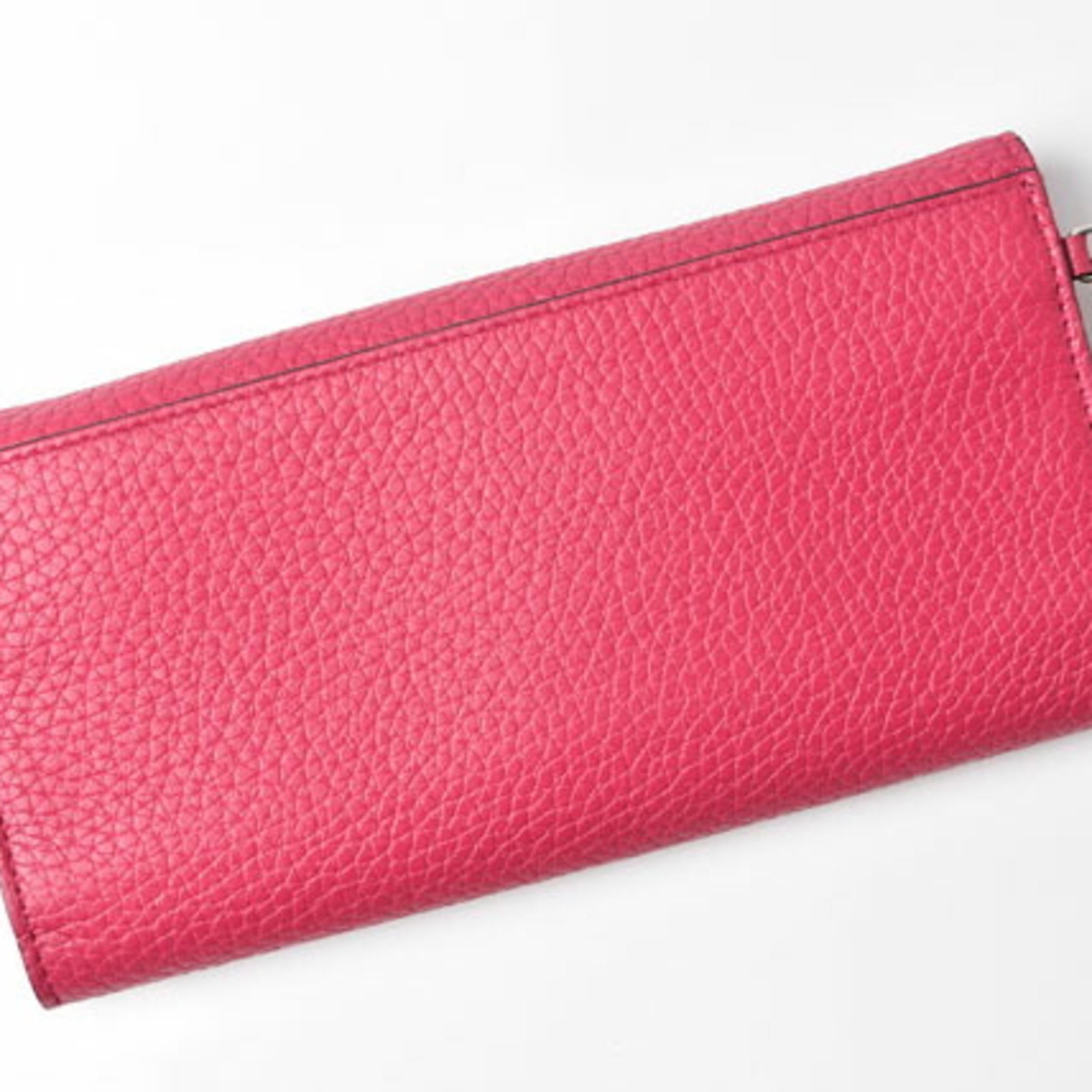 Christian Dior Wallet Long Diorissimo Bicolor Rose Pink Light Blue