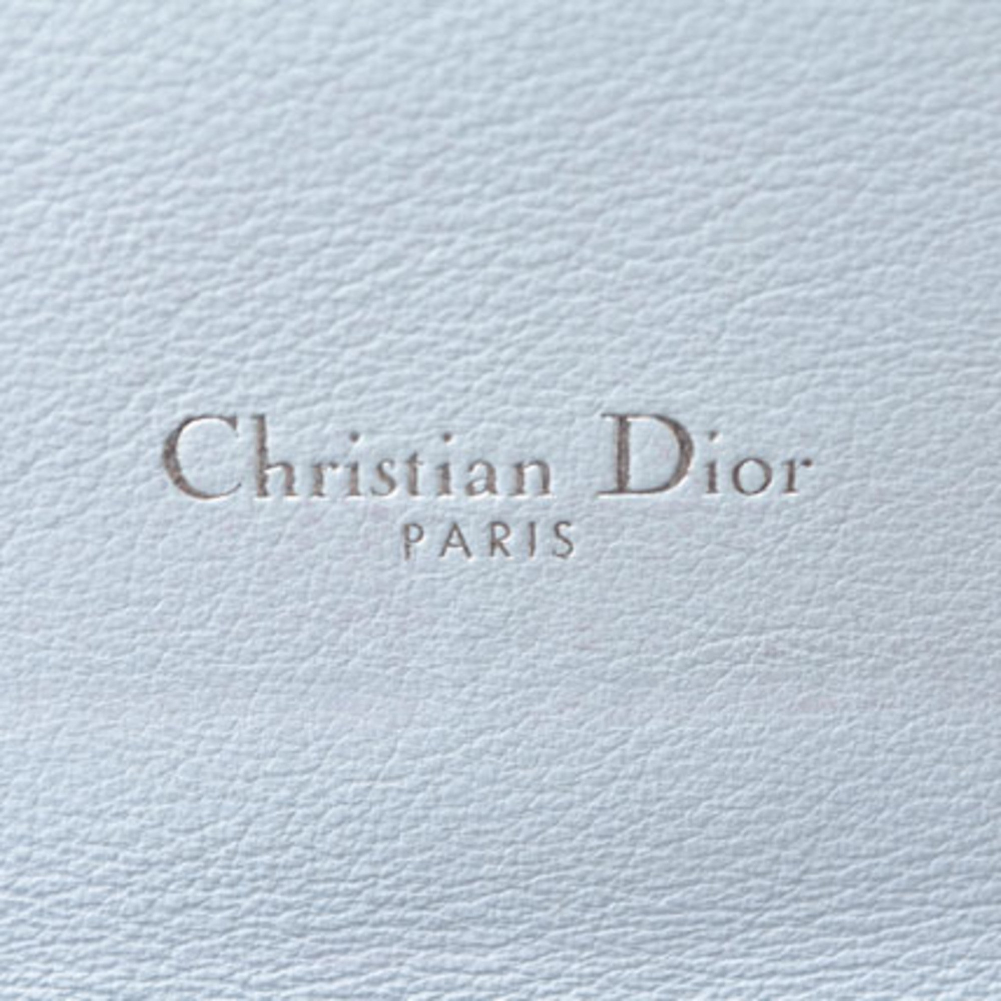 Christian Dior Wallet Long Diorissimo Bicolor Rose Pink Light Blue