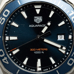 TAG Heuer Aquaracer Wristwatch WAY101C.BA0746 Quartz Navy Dial Stainless Steel Men's HEUER