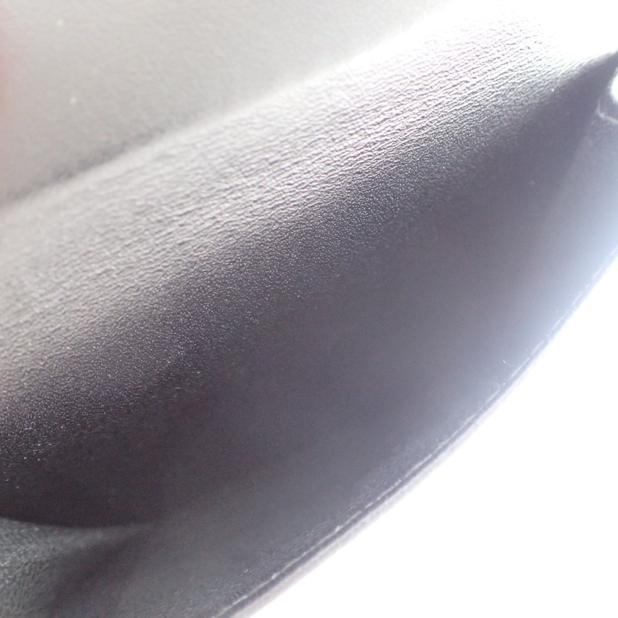 GUCCI 181671 Interlocking G GG Canvas Leather Bi-fold Wallet Black