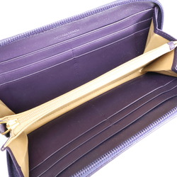BOTTEGA VENETA 132358 V0013 5004 Intrecciato Round Long Wallet Purple Women's