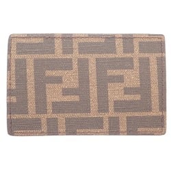FENDI 7AR911 Zucca pattern business card holder/card case brown black