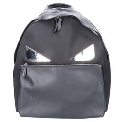 FENDI 7VZ012 07M Monster Bugs Leather Backpack/Daypack Black Men's