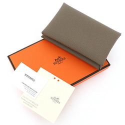 Hermes Calvi Card Case Business Holder Epsom Leather U Stamp