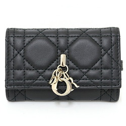Christian Dior My Aster Key Case 4-ring Cannage Lambskin S0983ONMJ Black
