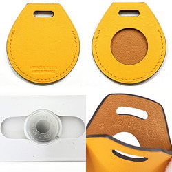 Hermes Apple AirTag bag Swift leather Jaune d'Or Z stamp