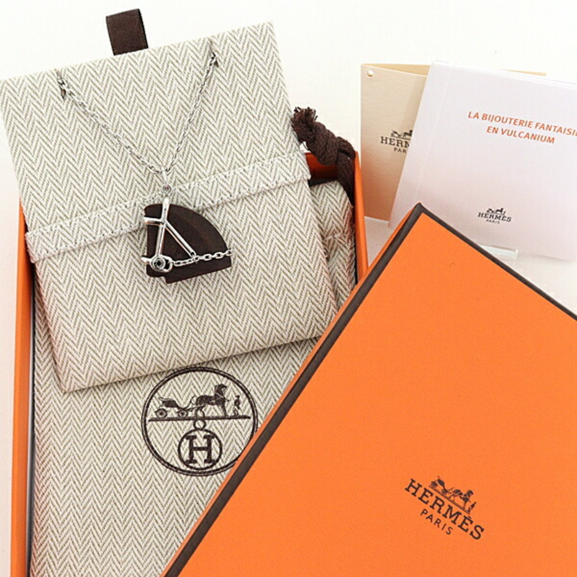 Hermes HERMES Cheval Pendant Necklace