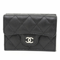 Chanel Classic Small Flap Wallet Caviar Skin Black AP0230 Matelasse