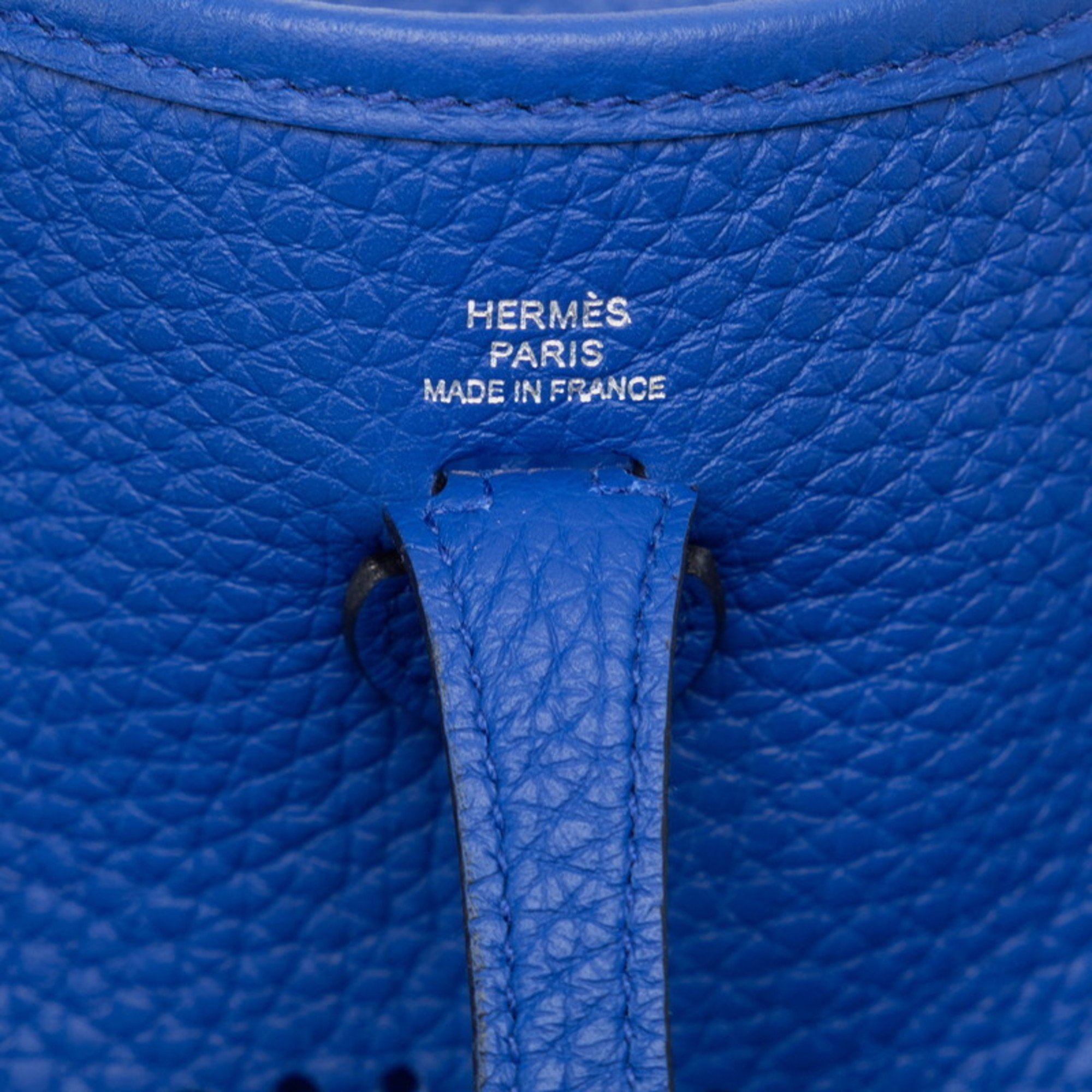 Hermes Evelyn TPM Shoulder Bag Blue Royal Taurillon Clemence Women's HERMES