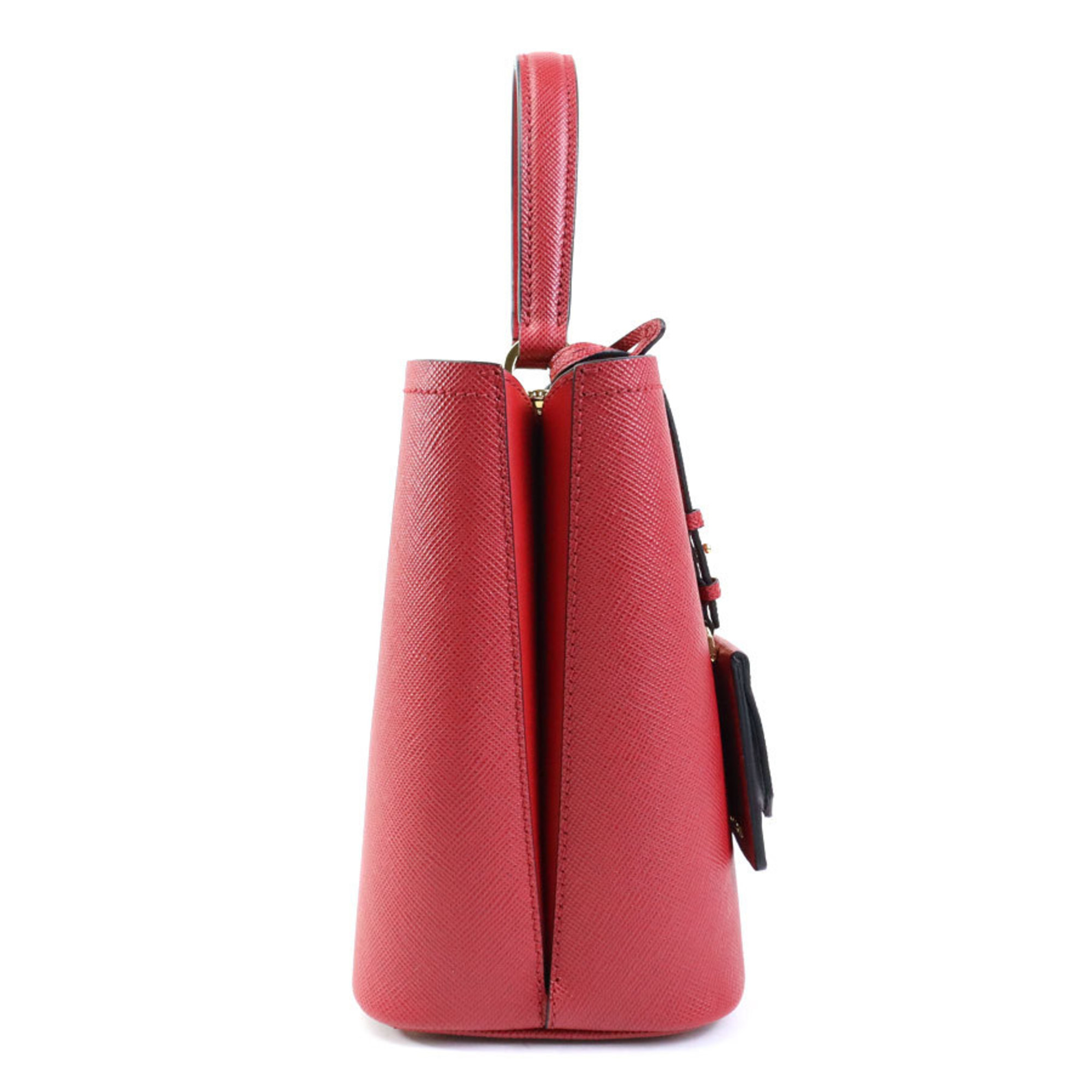 PRADA handbag shoulder bag leather red ladies 1BA212 h30261f