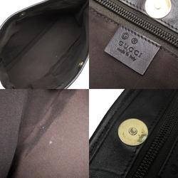 GUCCI handbag tote bag leather dark brown gold ladies 257302 w0211a