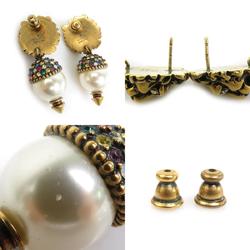 GUCCI Earrings Metal/Faux Pearl Gold Women's h30276f