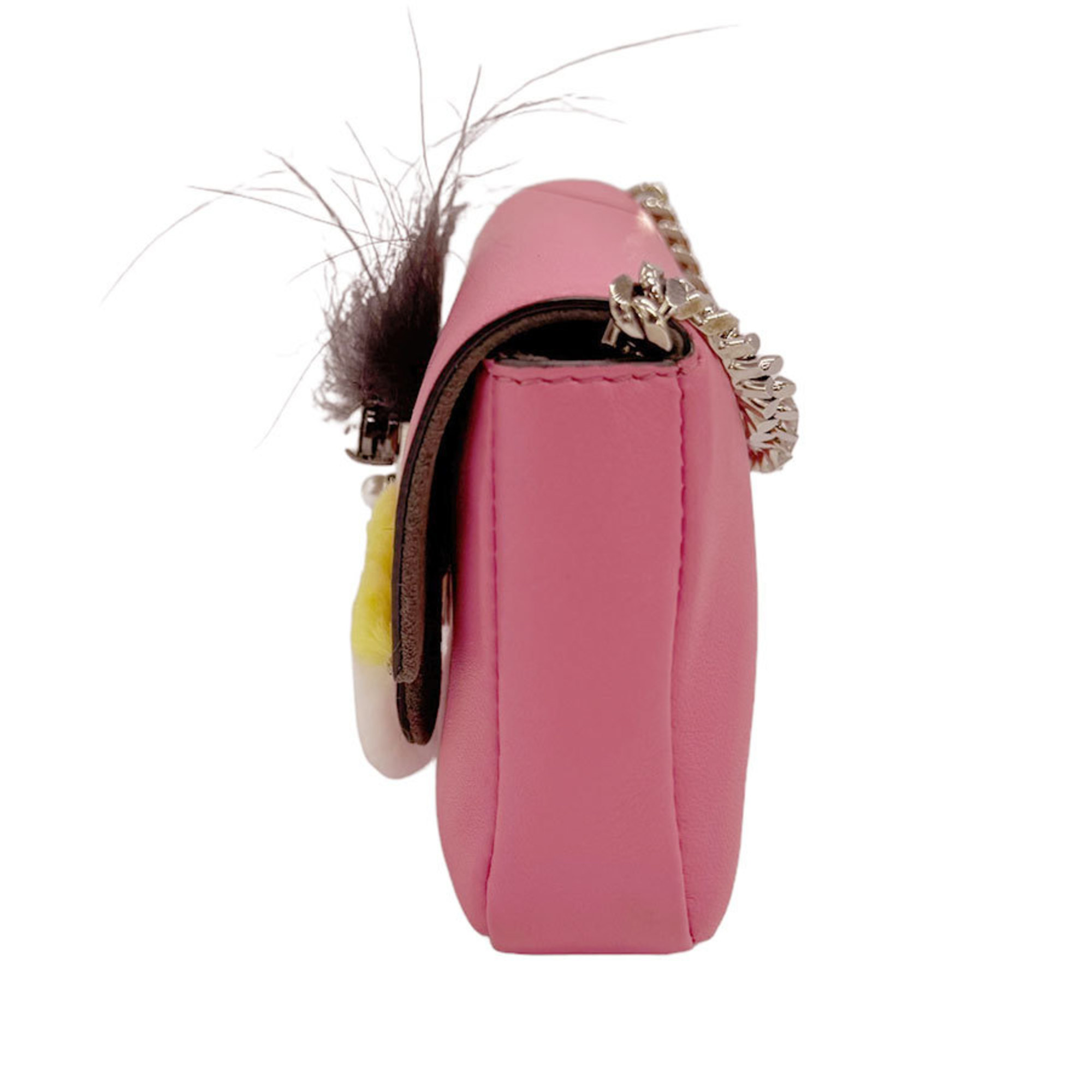 FENDI shoulder bag micro bucket leather pink women's 8M0354-5Q3 z0731