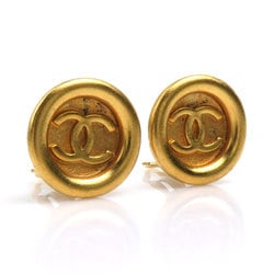CHANEL Coco Mark Metal Gold Earrings for Women h30280f