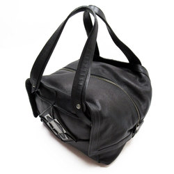 Salvatore Ferragamo Shoulder Bag Leather/Metal Black Women's w0208a