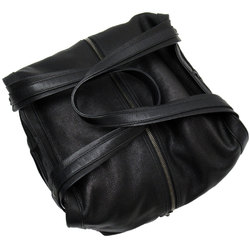 Salvatore Ferragamo Shoulder Bag Leather/Metal Black Women's w0208a