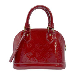 Louis Vuitton LOUIS VUITTON Handbag Shoulder Bag Monogram Vernis Alma BB Pomme d'Amour Women's M91606 z0676