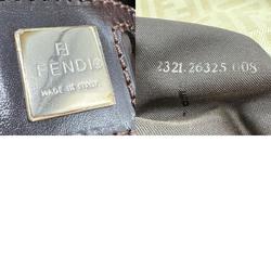 FENDI Shoulder Bag Zucca Mamma Bucket Canvas/Leather Beige/Brown Silver Women's z0623