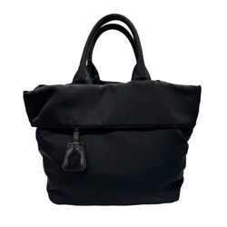 PRADA handbag shoulder bag nylon black ladies z0694