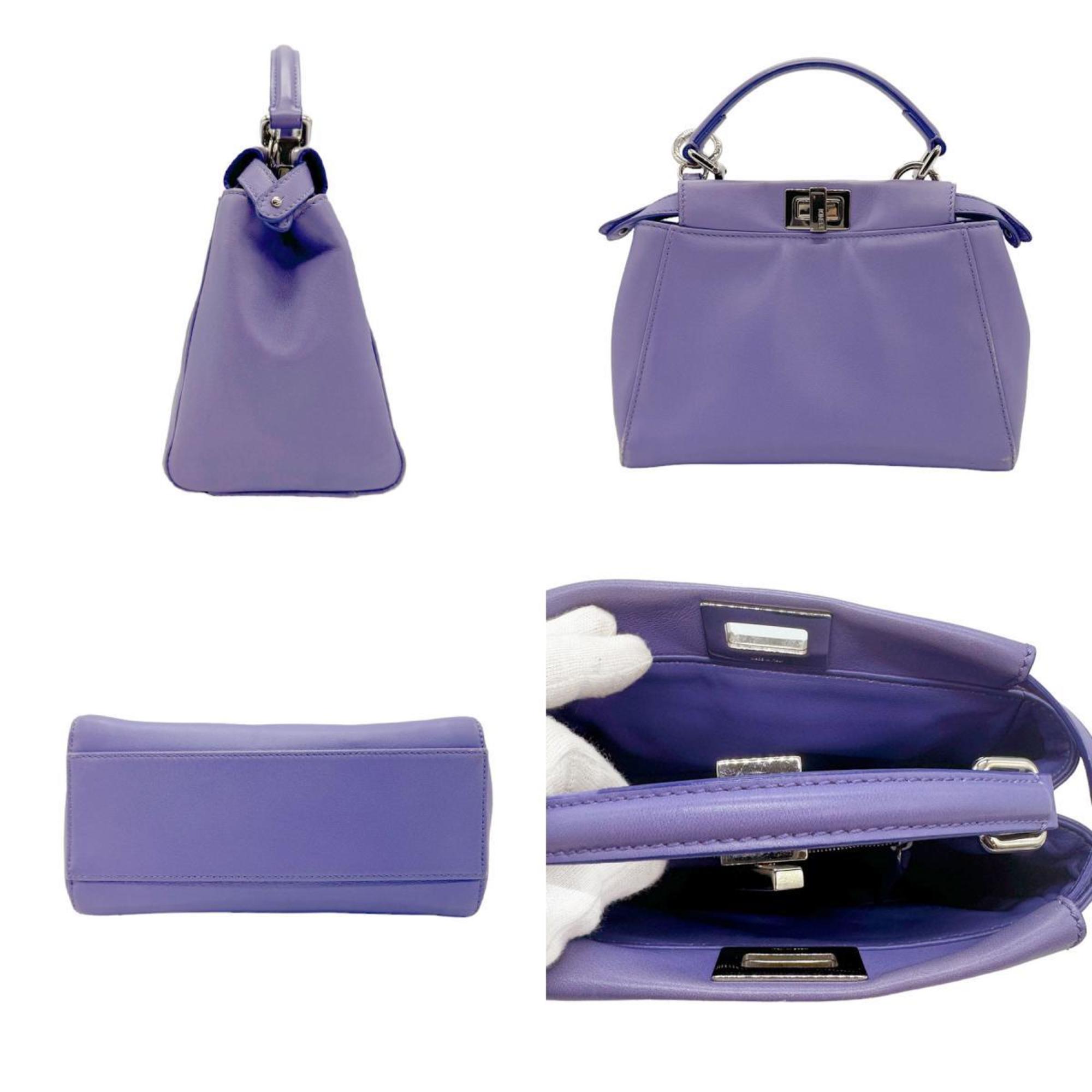 FENDI handbag shoulder bag leather purple ladies 8BN244-K4P z0719
