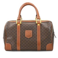 CELINE handbag macadam PVC brown gold women's e58584a