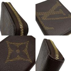 Louis Vuitton LOUIS VUITTON Coin Case Wallet Monogram Giant Zipper Purse Canvas Brown Women's M69354 w0210a