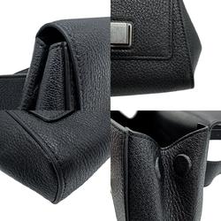 BOTTEGA VENETA Waist bag Belt Leather Black Unisex z0644