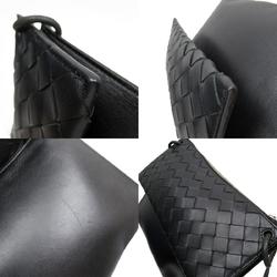 BOTTEGA VENETA Shoulder Bag Intrecciato Leather Black Unisex w0209k