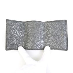 FENDI Tri-fold wallet in metallic grey leather for men 7M0280-AJJ1 h30267g